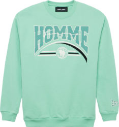 Homme Femme Mint Green Global Logo Sweatshirt