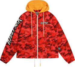 Hydrpark Red Camo Hooded Coaches Jacket