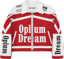 Red 'Opium Dreams' Racing Jacket