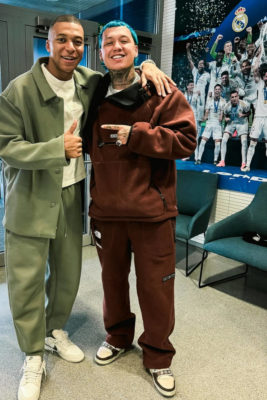 Inc Style Blessd Supreme X The North Face Brown Hoodie Brown Sweatpants Louis Vuitton Sneakers