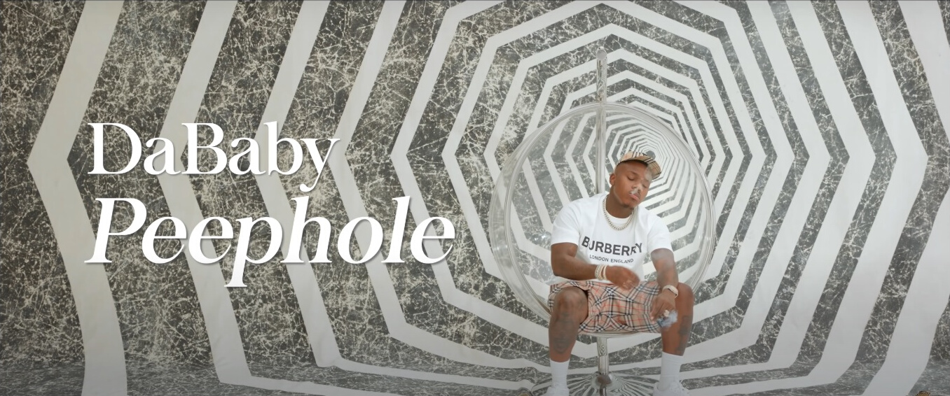 DaBaby - PEEPHOLE [Official Music Video]: Clothes, Outfits, Brands, Style  and Looks