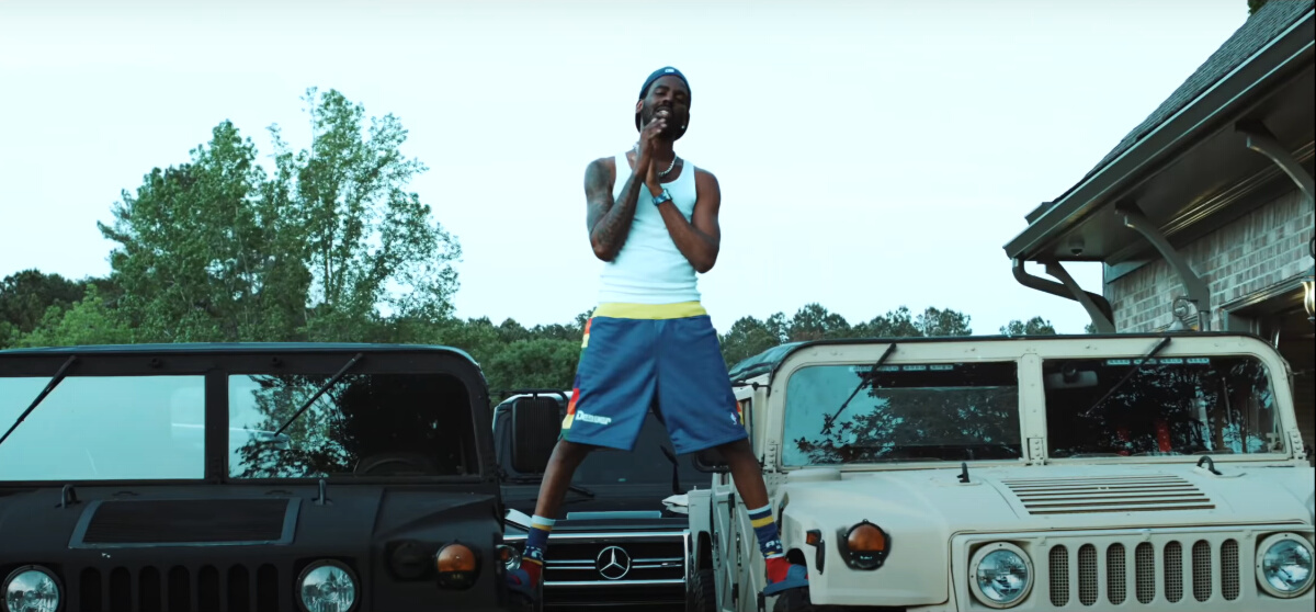 Louis Vuitton White Watercolor Monogram T Shirt worn by Young Dolph in  Talking To My Scale (Official Video)
