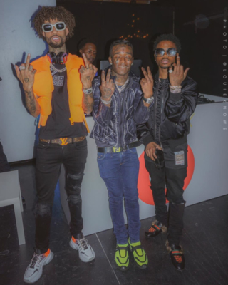 Instagram Photo Of Pnb Rock Wearing Louis Vuitton Vest With Lil Uzi Vert And Roddy Ricch