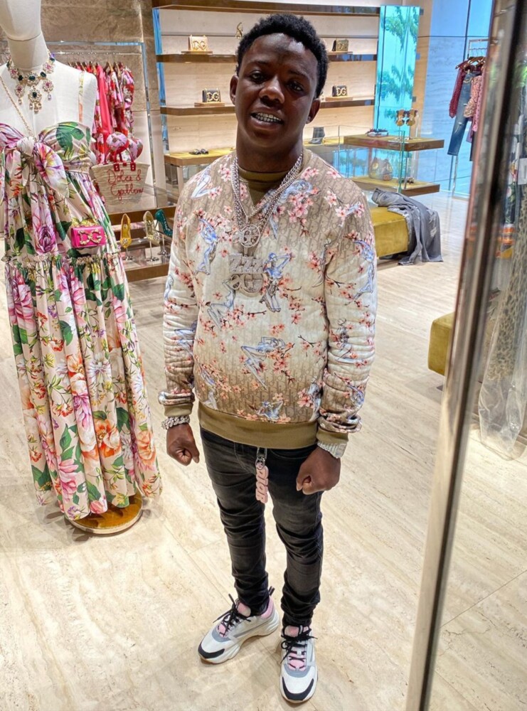 Jackboy Shopping In a Dior B22s & Sorayama Collab Sweatshirt