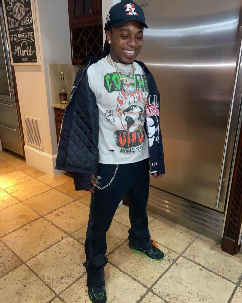 Jacquees Wearing a Gallery Dept. & Nike x Off-White Outfit