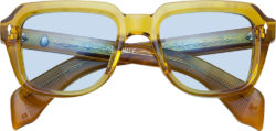 Jacques Marie Mage Seed Yellow And Blue Taos Sunglasses
