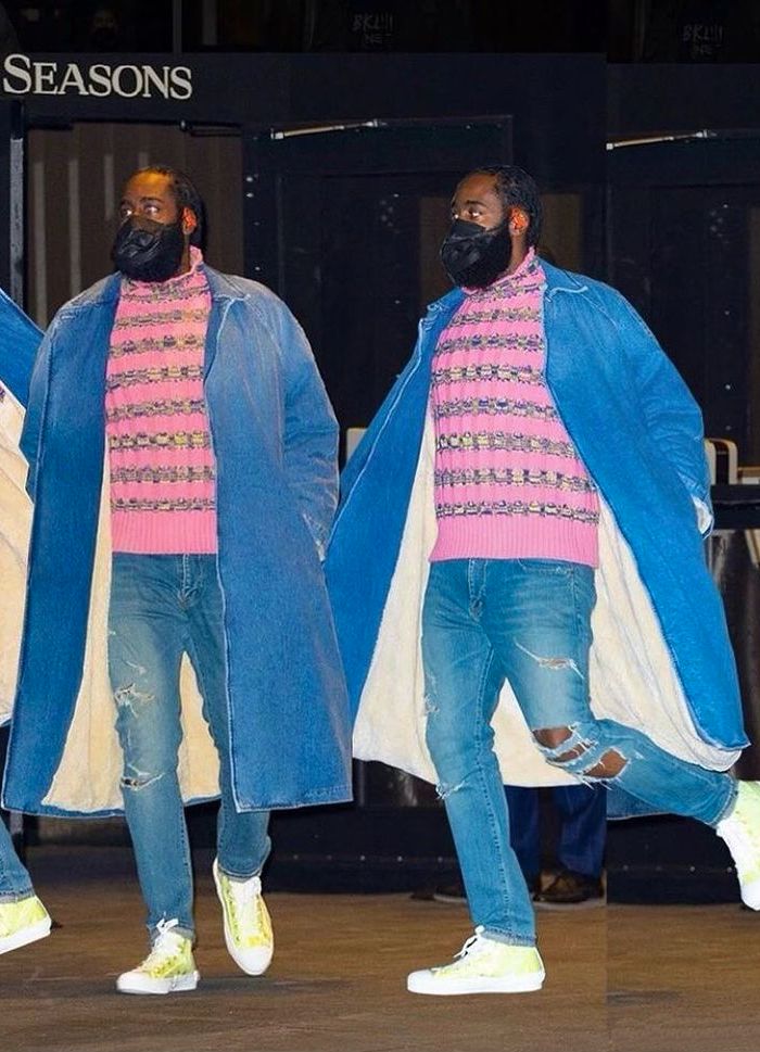 James Harden Wearing a Dior SS21 Outfit