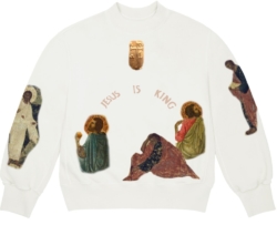 Jesus Is King x AWGE White Sweatshirt