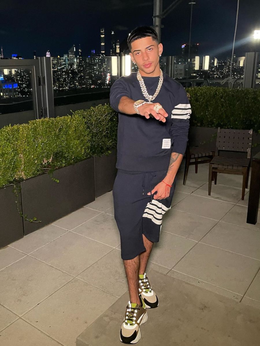 JI Wearing Thom Browne Sweats With Dior Sneakers