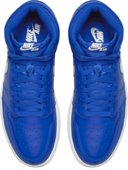 Jordan 1 High Top Royal Blue And White Sneakers