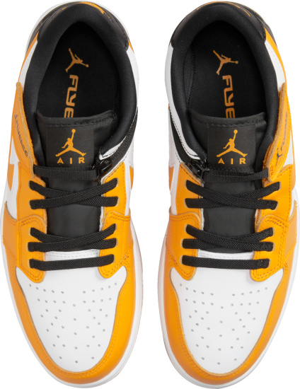 Jordan 1 Low White Yellow Black Sneakers