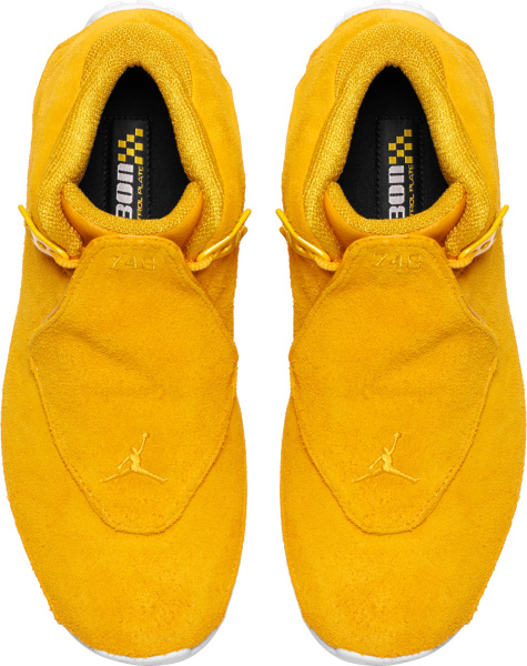 Jordan 18 Retro Yellow Suede Sneakers