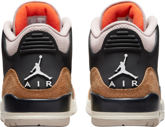 Jordan 3 Retro Black Brown And Ivory Sneakers