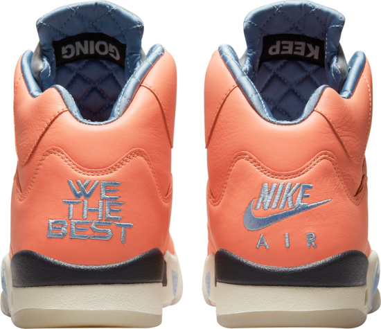 Jordan 5 X Dj Khaled Peach And Light Blue Sneakers