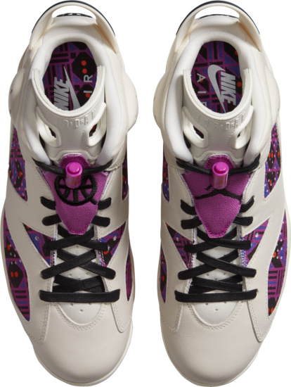 Jordan 6 Retro White Purple Sneakers