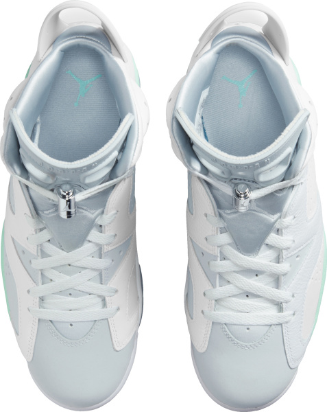 Jordan 6 White Grey And Light Green Sneakers
