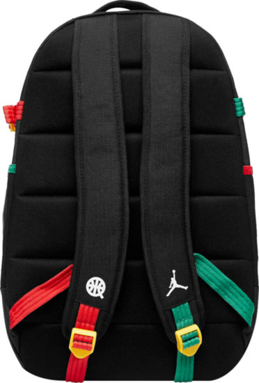 Jordan Black And Rasta Trim Backpack