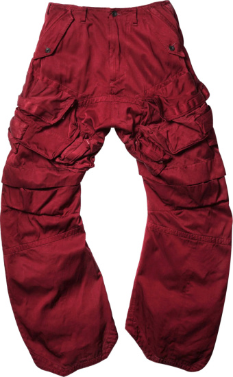 Julius Red Gas Mask Cargo Pants