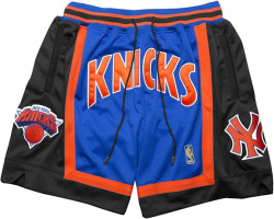 Just Don Black Blue Orange New York Knicks Shorts