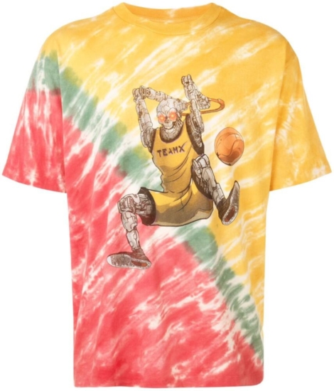 Just Dont Tie Dye Shirt With Basketball Player Teamx Print