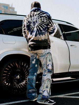 Justin Jefferson Amiri Tie Dye Fleece Who Decides War Jeans Gucci Sneakers