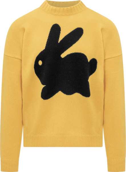 Jw Anderson Yellow Bunny Sweater