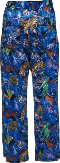 Kadill Blue Printed Pants
