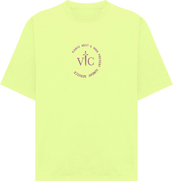 Kanye West Sunday Service X Vous Present Pale Yellow Sunday Service T Shirt