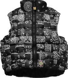 Black Bandana Woven Vest