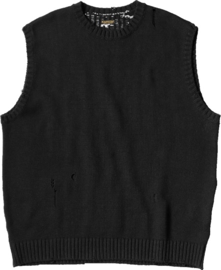 Kapital Black Skeleton Sweater Vest