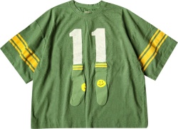 Kapital Green And Yellow 11 Football T Shirt