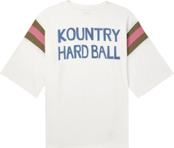 Kapital Kountry White Hardball Print T Shirt