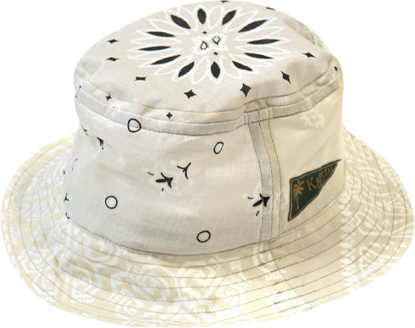 Kapital White Bandana Bucket Hat