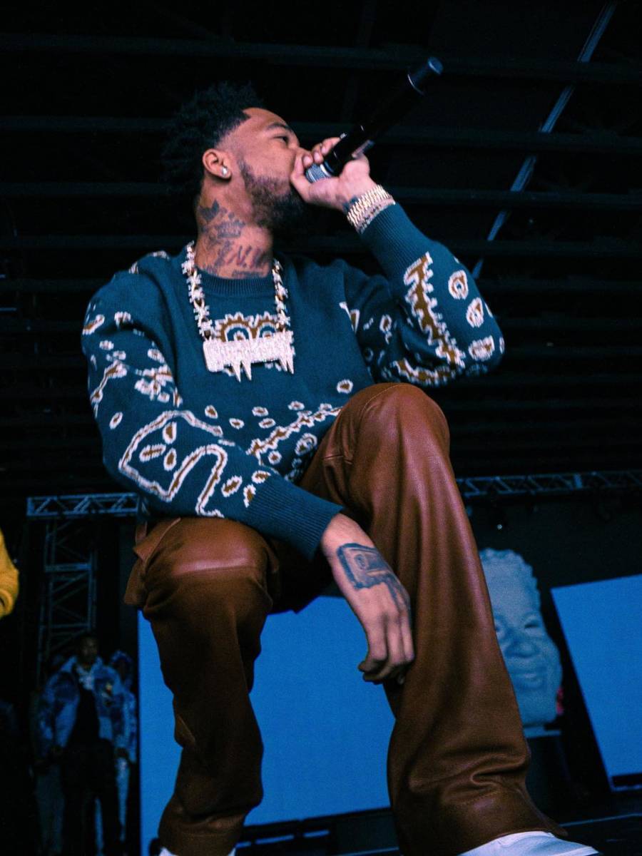 Key Glock Performs at The Echostage In a Matching RHUDE & Amiri Outfit