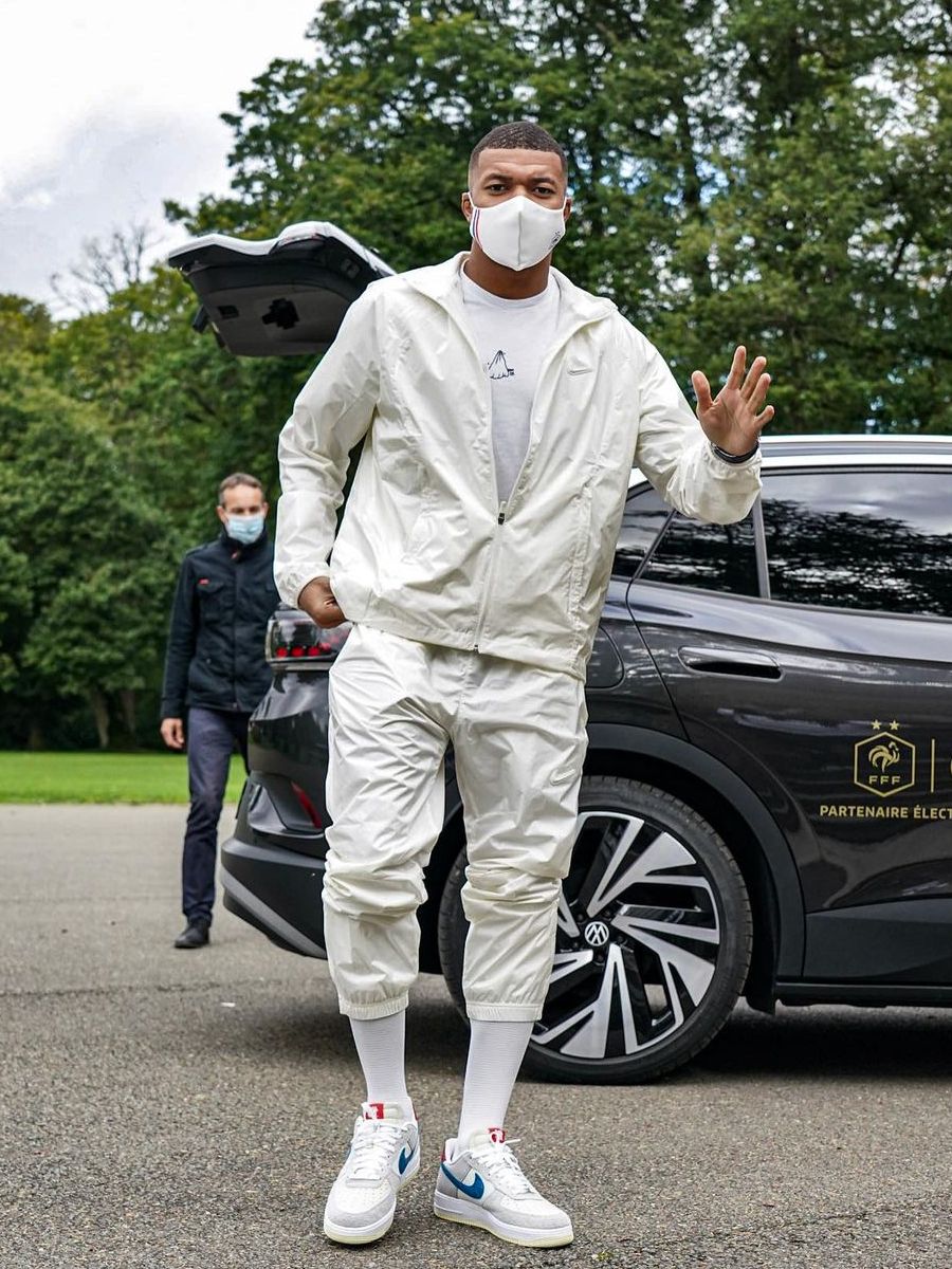 Kylian Mbappe Wearing a Nike x NOCTA Golf Tracksuit & Nike x UNDFTD AF1s |  Incorporated Style