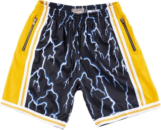La Lakers Lightning Print Shorts