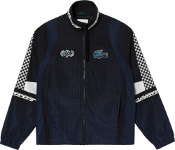 Lacoste Black And Navy 33 Print Track Jacket