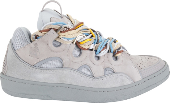 Lanvin Grey Multi-Lace 'Curb' Sneakers | INC STYLE