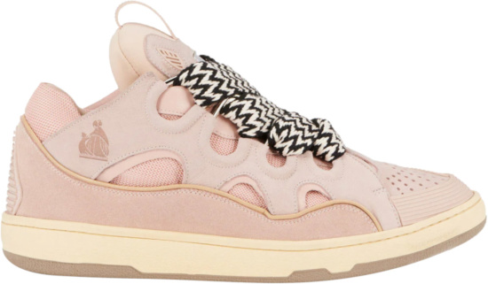Lanvin Light Pink Curb Sneakers