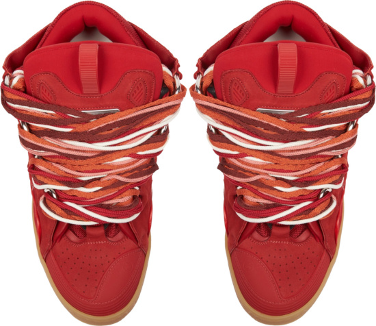 Lanvin Lipstick Red Curb Sneakers