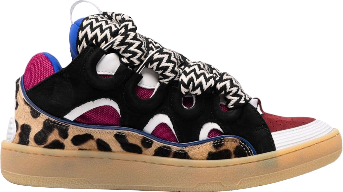 Lanvin Multicolor & Leopard 'Curb' Sneakers | INC STYLE