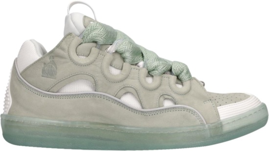 Lanvin Sage Green Curb Sneakers