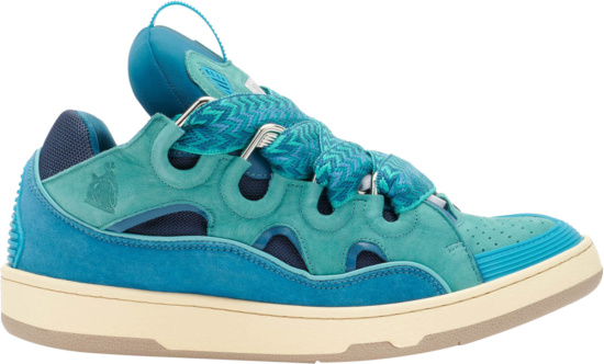 Lanvin Turquoise Curb Sneakers