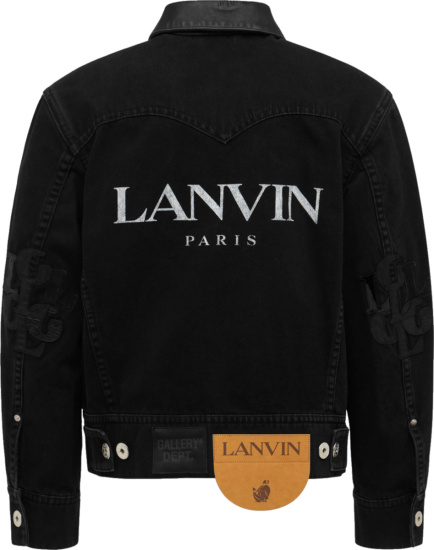 Lanvin X Gallery Dept Black Denim Trucker Jacket