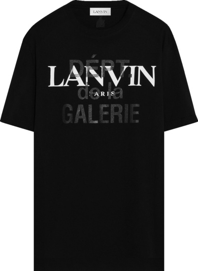 Lanvin X Gallery Dept Black Logo Print T Shirt