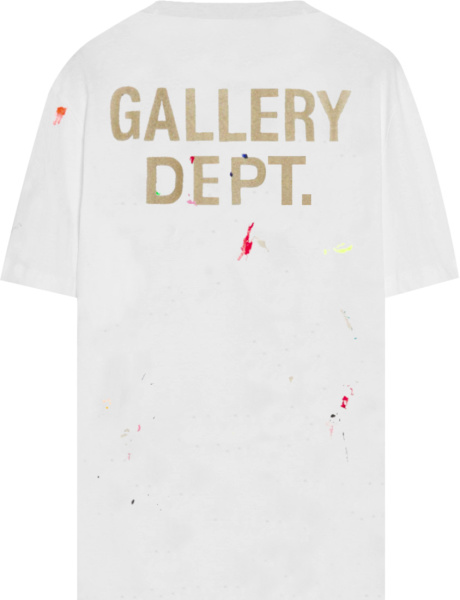 Lanvin X Gallery Dept Paint Splatter Logos T Shirt