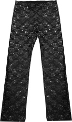 Levis X Damien Hirst X Andy Worhol X Swarovski Black Allover Crystal Skull Jeans