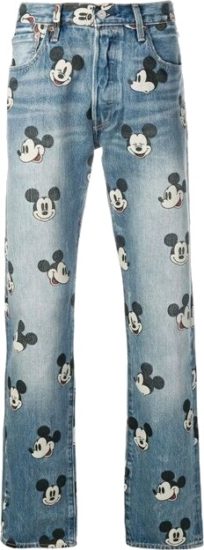 Levi's X Mickey Mouse Print Jeans