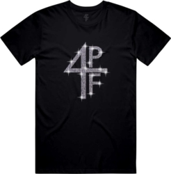 4PF Rhine Stone Logo Black T-Shirt