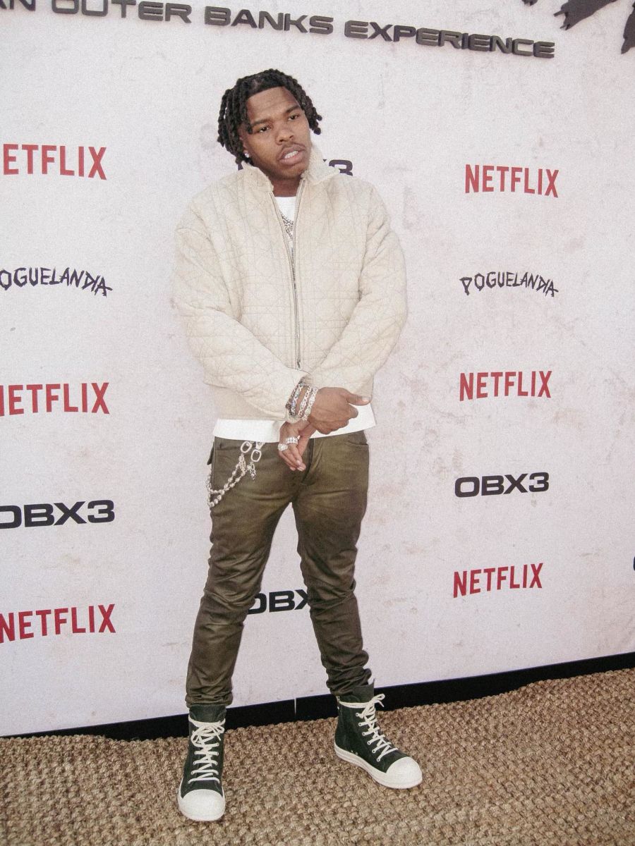 Lil Baby Attends The 'Poguelandia' Season 3 Premier In a Dior & Rick Owens Outfit